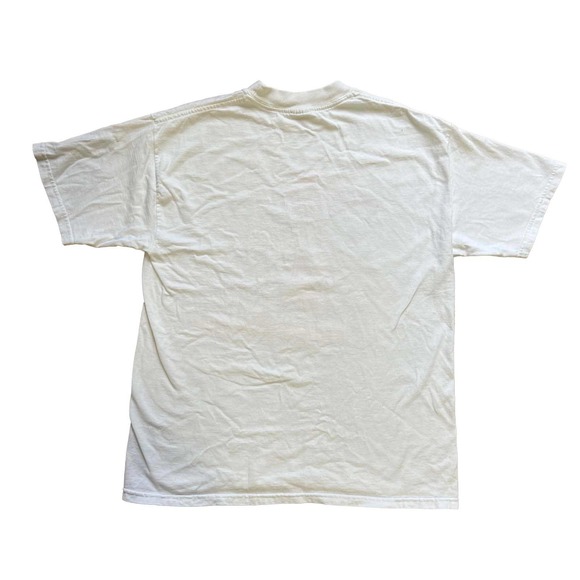 FUNNY DAD JOKE HUMOR GREATEST HITS WHITE GRAPHIC TEE SHIRT SZ MEDIUM - Picture 2 of 3